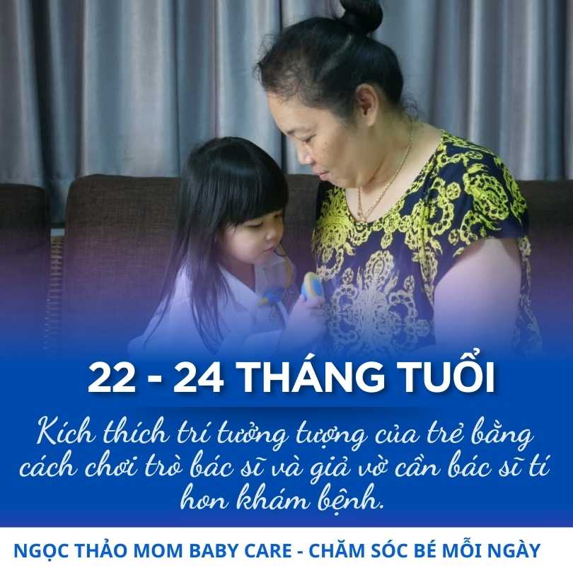 Dạy con từ 22 đến 24 tháng tuổi